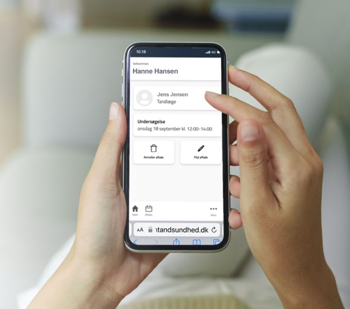 Online Booking  med NEXTA på mobil